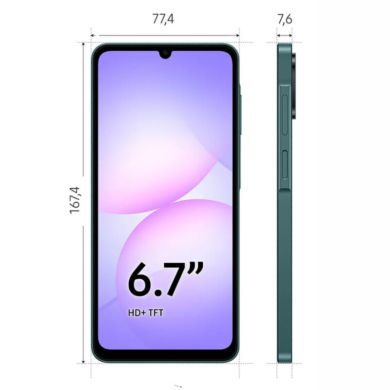 CELULAR SAMSUNG GALAXY A07 128/4GB RAM GREEN Celular Samsung Galaxy A07 128/4gb Ram Green