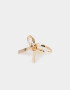 Anillos Medianos y Grandes Moño Anillo De Moño Metálico - Dorado