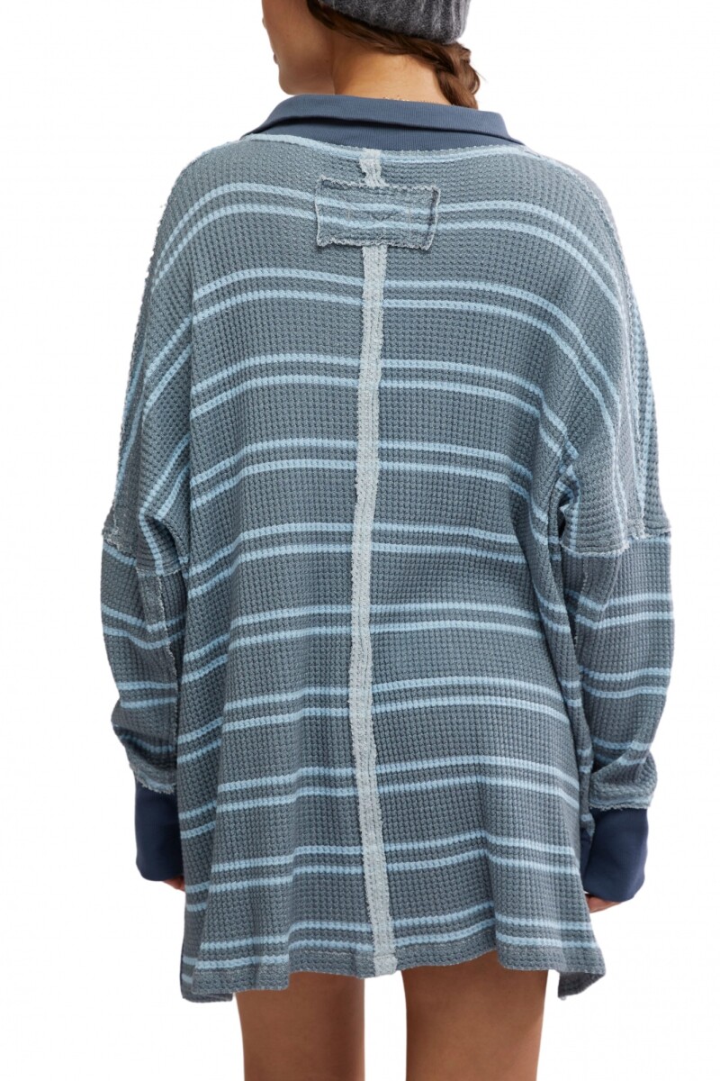 TRAVIS POLO RALLADO Gris