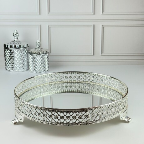 Bandeja Metálica Circular Espejada Ø30cm Bandeja Metálica Circular Espejada Ø30cm