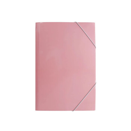 Carpeta A4 clasica con elástico 36x25cm Rosado