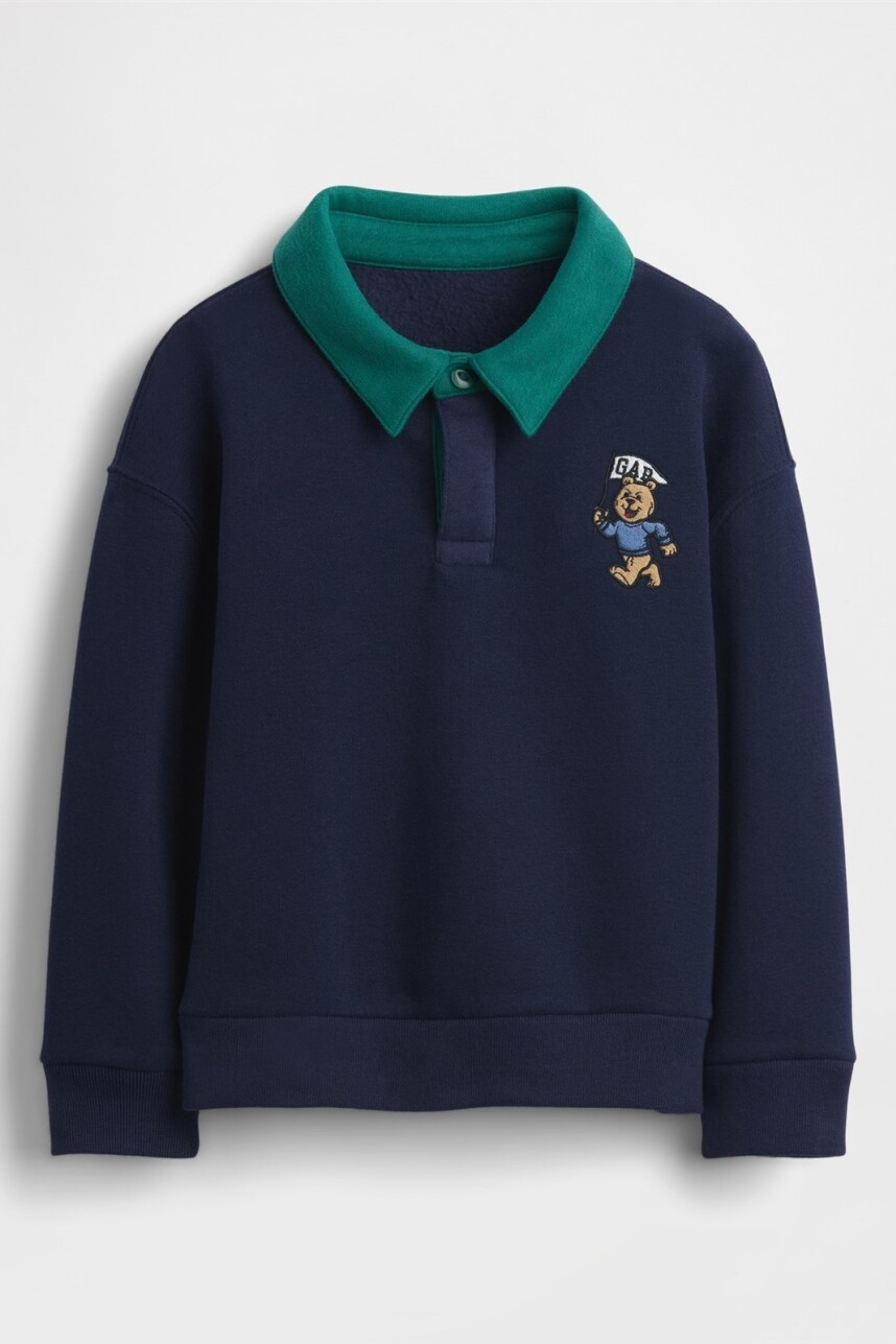 Buzo Tipo Polo Brannan Toddler Niño Navy Uniform