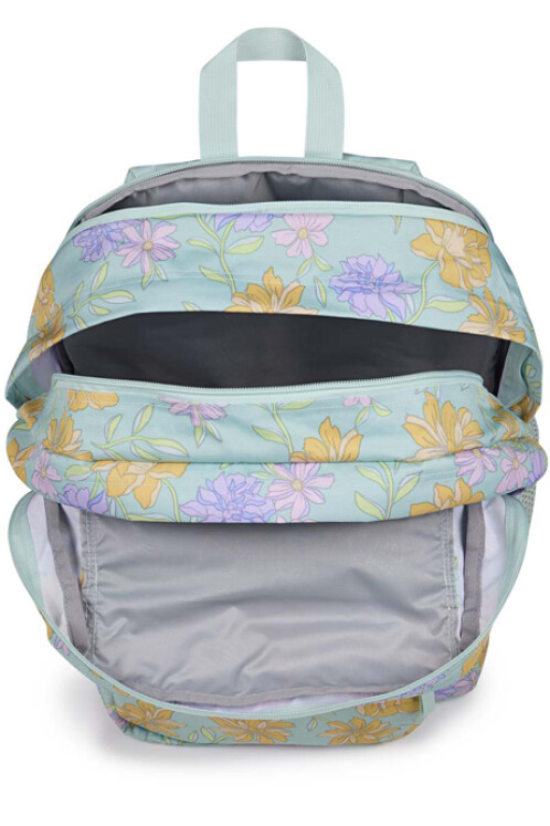 MOCHILA JANSPORT BIG STUDENT FADED FLORAL FRESH MINT