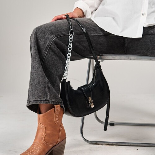 Cartera Pop Slowly Negro