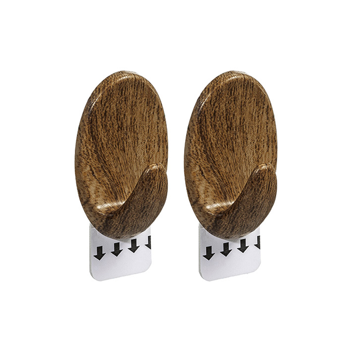 Gancho oval madera M - MARRON 