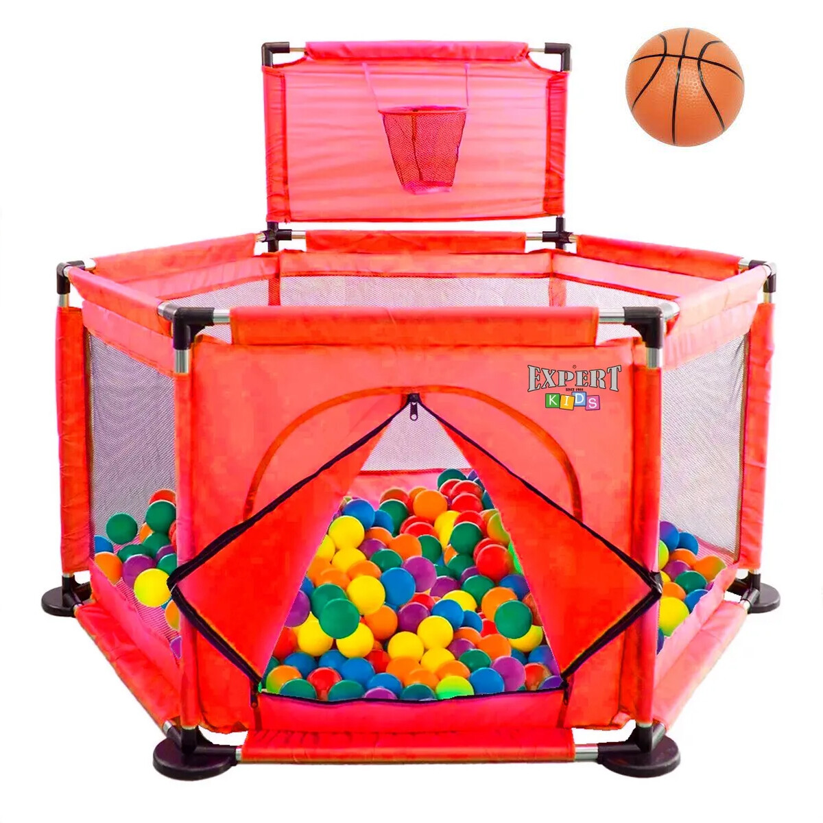 Corral Para Bebe Plegable Area De Juegos Baloncesto Infantil