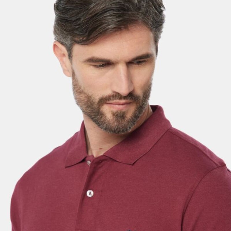 Remera Hombre Polo Legacy Bordo