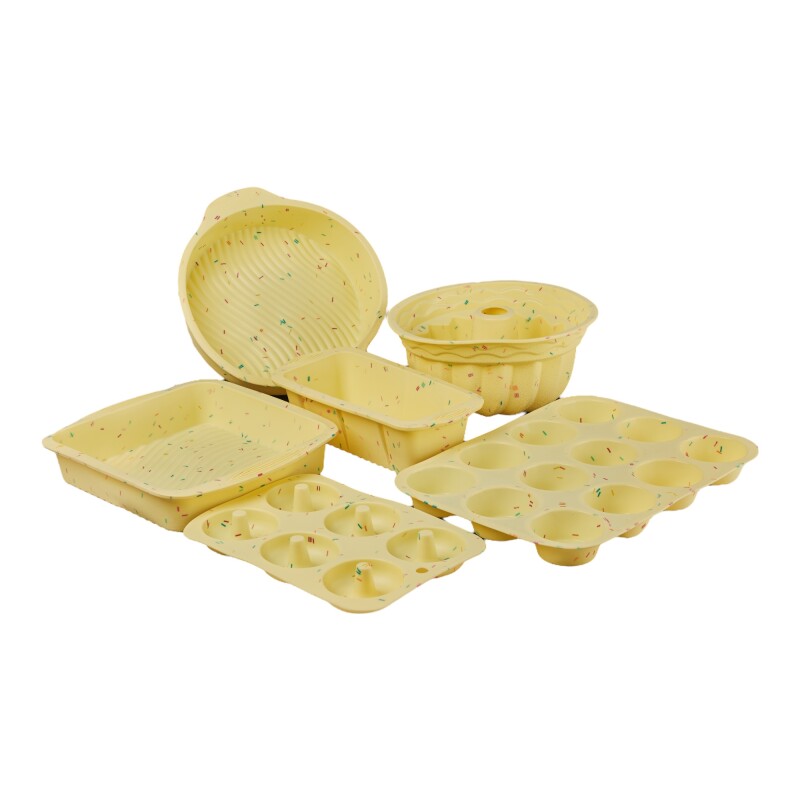 Set de 6 moldes de silicona cocina reposteria Sin Color