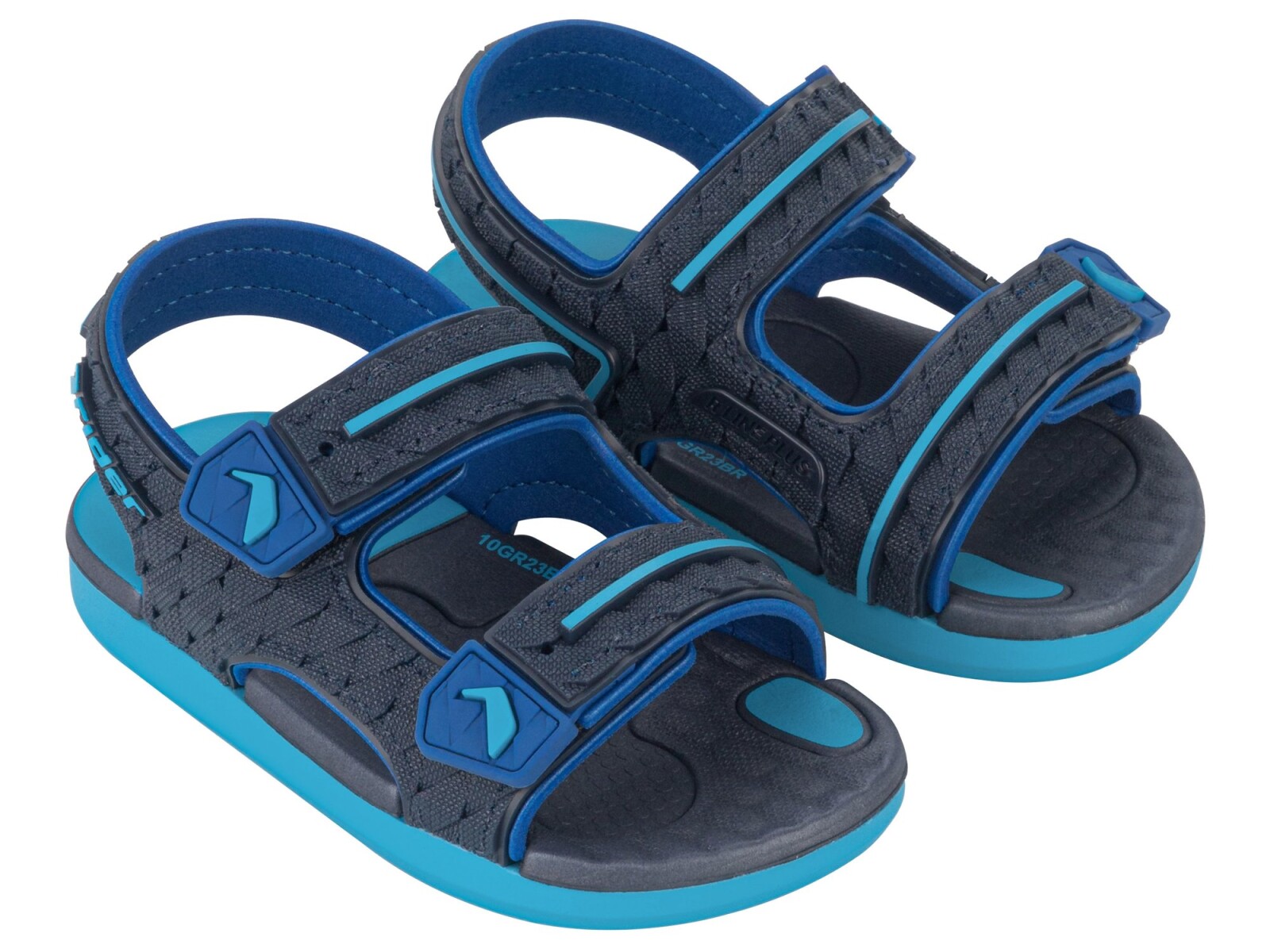 Sandalias Infantiles Rider Line Plus Kids - Azul Francia - Azul 