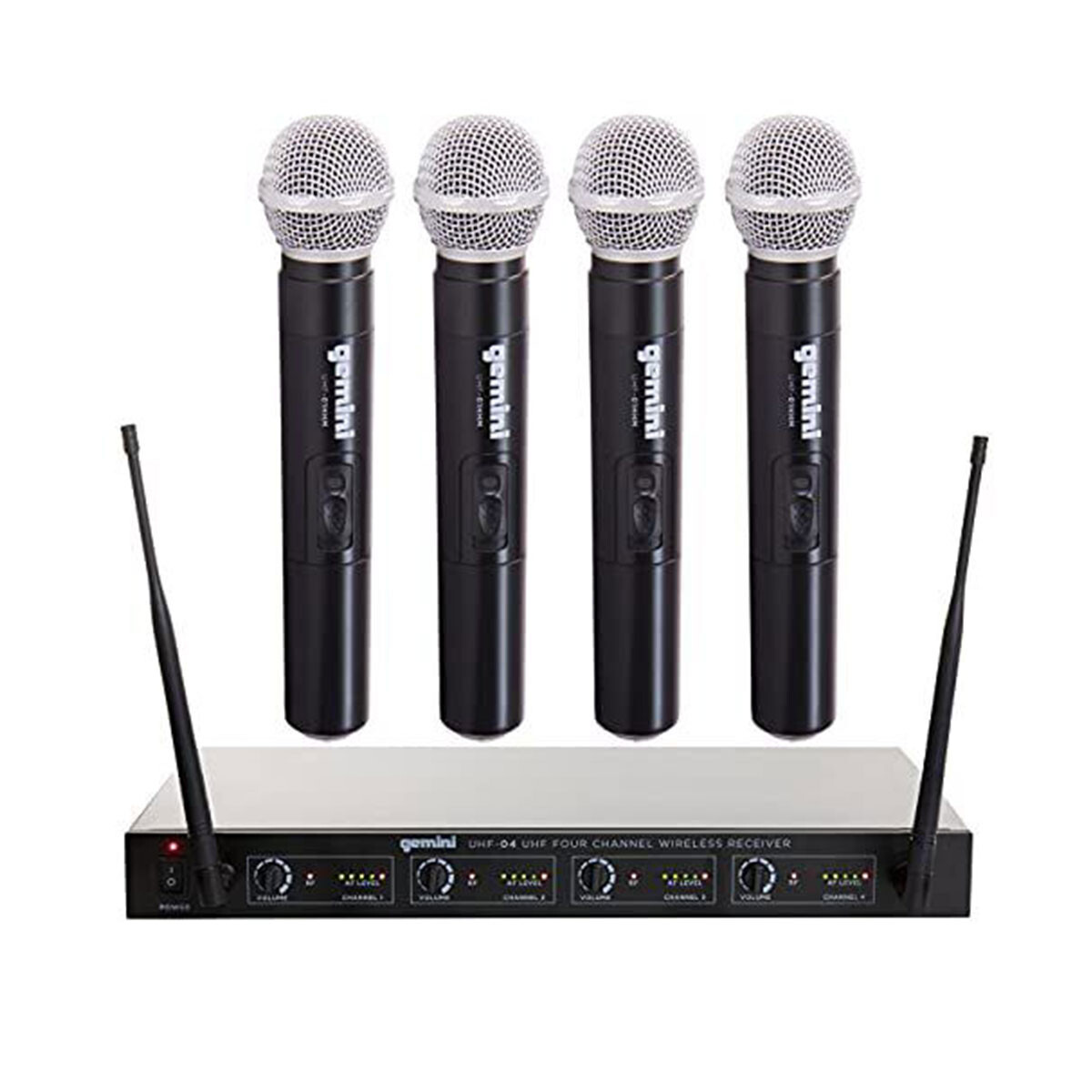 MICROFONO INALAMBRICO GEMINI UHF04MS1234 4 MICROS 