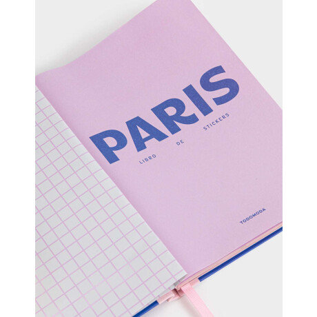 Libro De Stickers Journaling Azul Medio