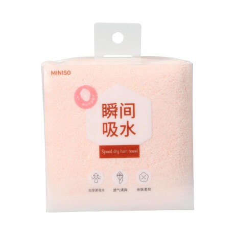 Toalla de cabello rosa