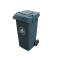 CONTENEDOR DE BASURA 120 LITROS Contenedor de Basura con Ruedas 120 Litros Gris