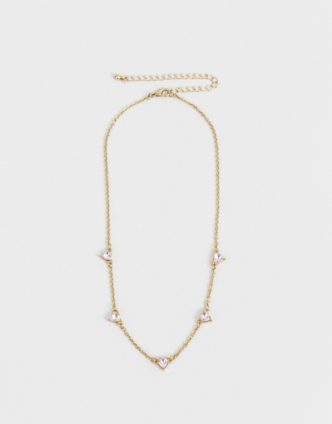 Collares Cortos Con strass Collar Corto Con Strass - Dorado