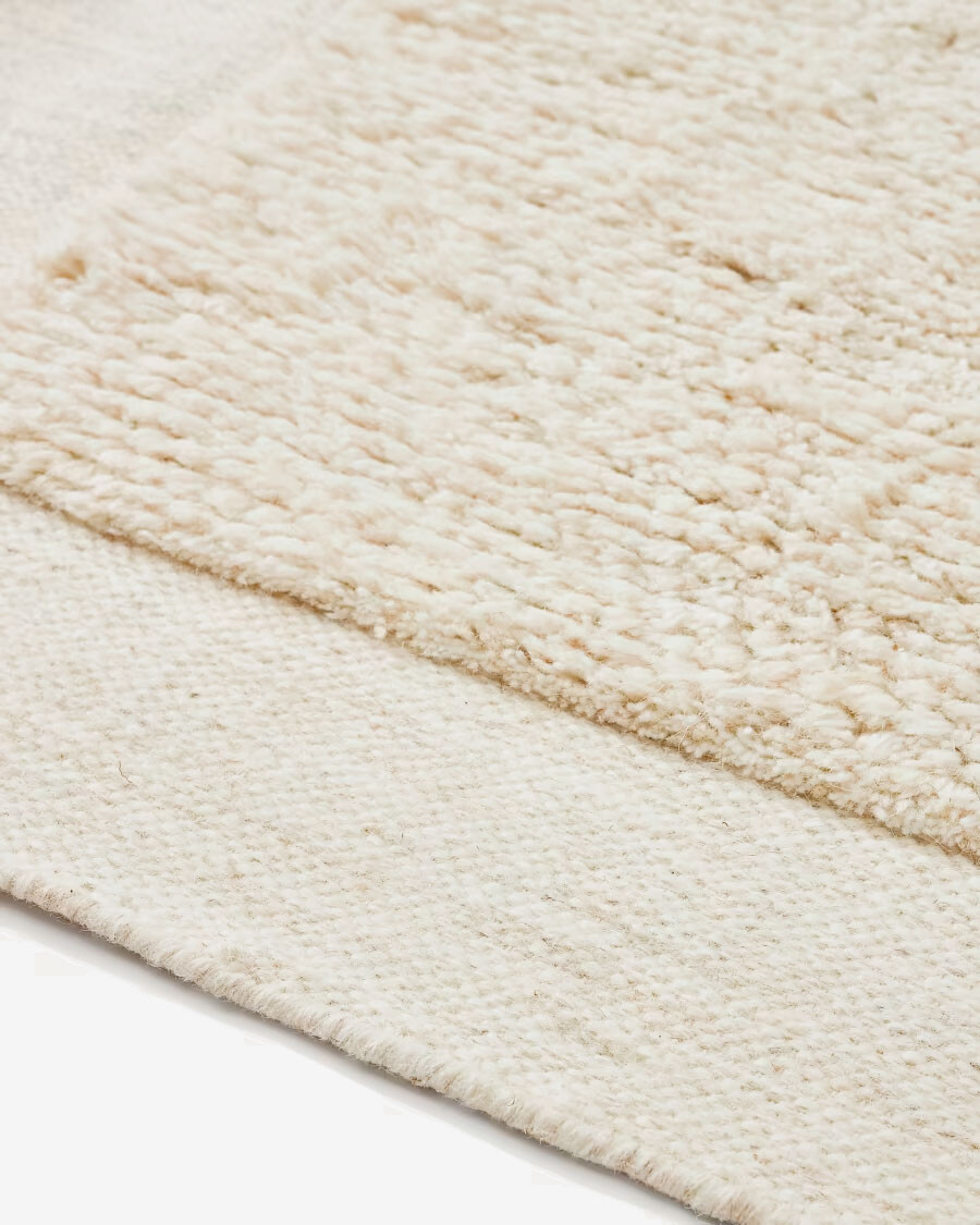Alfombra Marely de lana blanco 160 x 230 cm blanco 160 x 230 cm