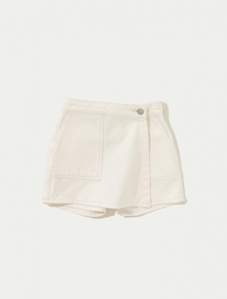 SHORT POLLERA INFANTIL BEIGE