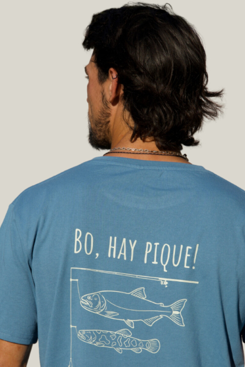 Camiseta Brixton - Hay Pique Azul Piedra