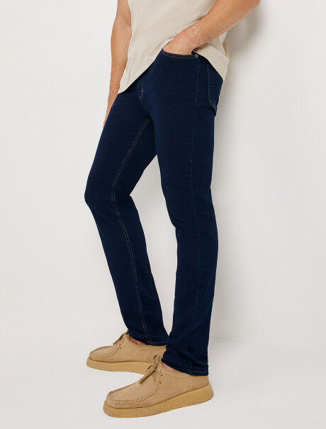 PANTALÓN DE JEAN SKINNY SOFT TOUCH AZUL OSCURO