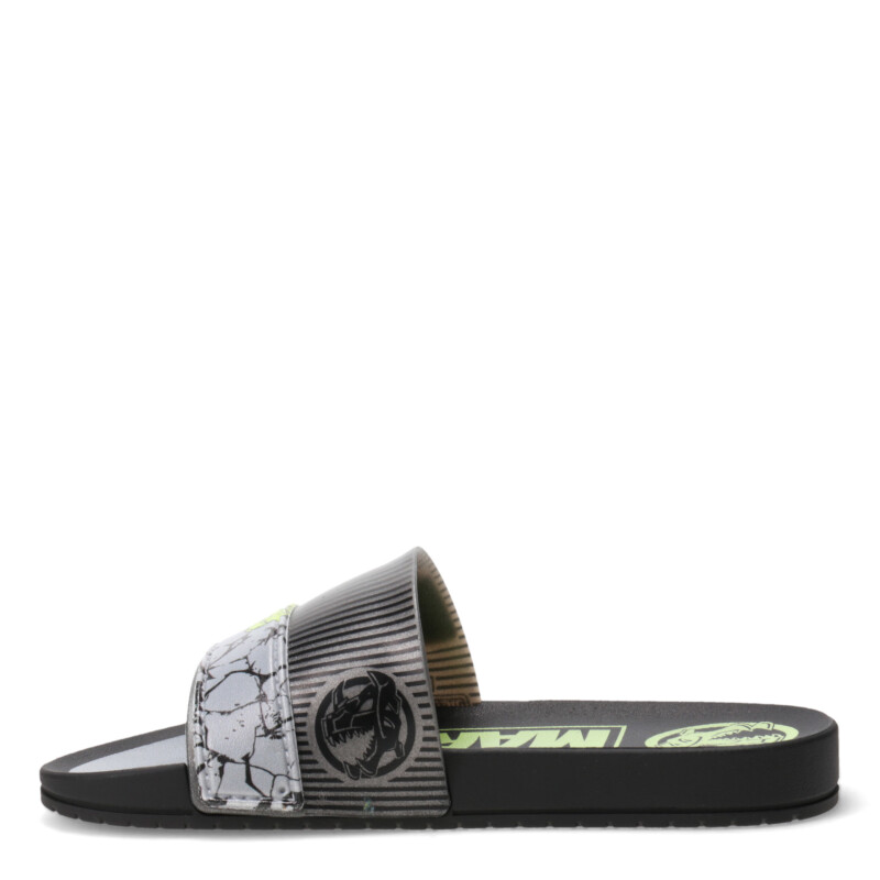 Sandalias Infantiles Marvel Smash Slide Hulk Kids Negro - Plateado - Verde