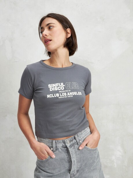 REMERA YUZU GRIS
