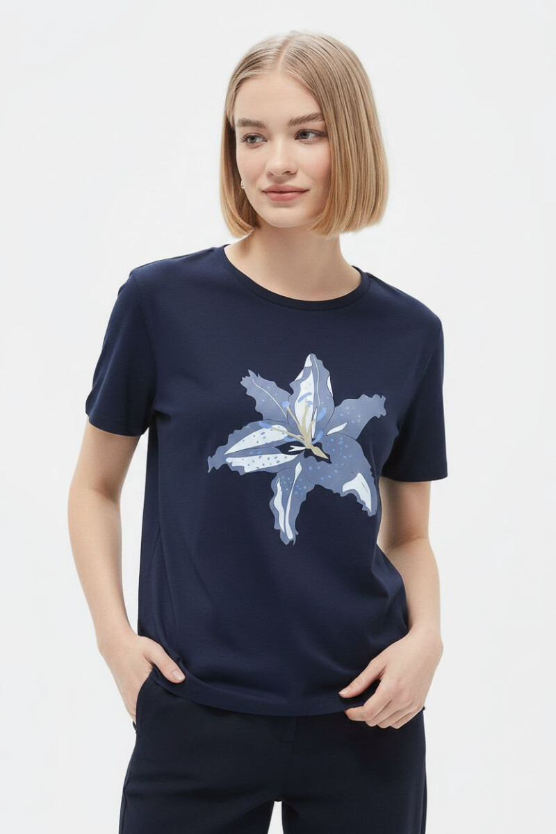 Remera Violeta - Estampado 3 