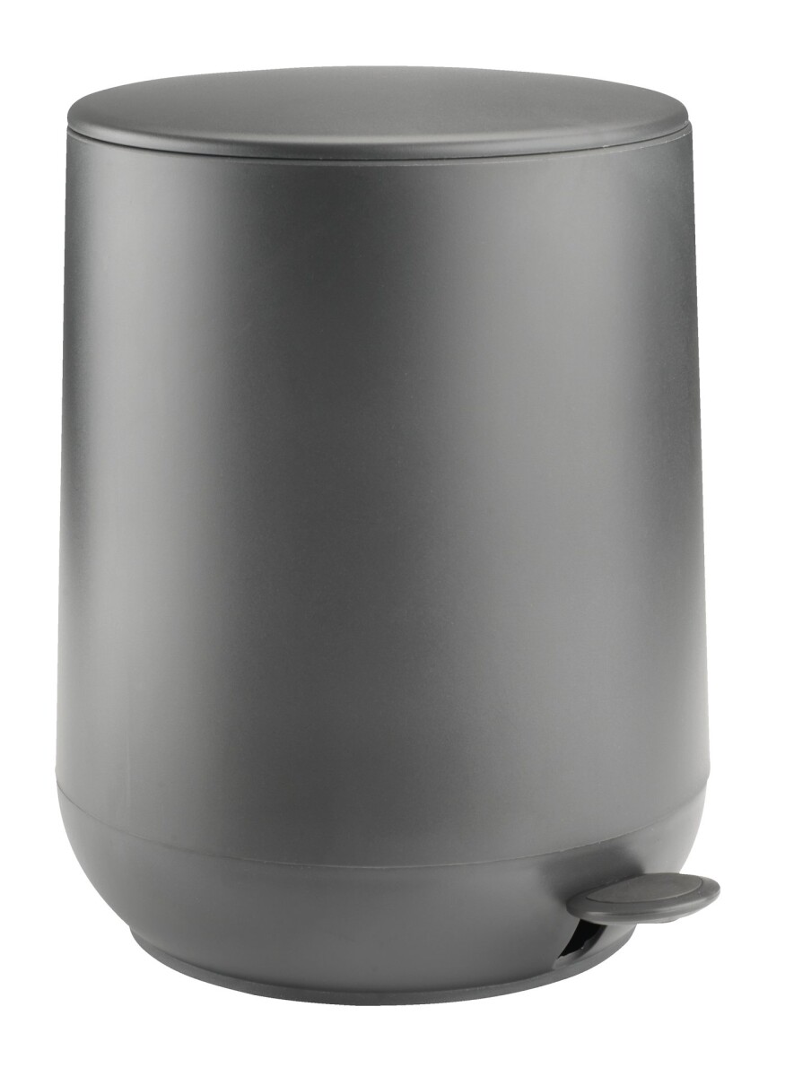 Papelera con pedal OXIE 5L cierre suave gris 