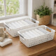 Set x2 Cesto Calado S 18 X 27 X 8 cm BLANCO