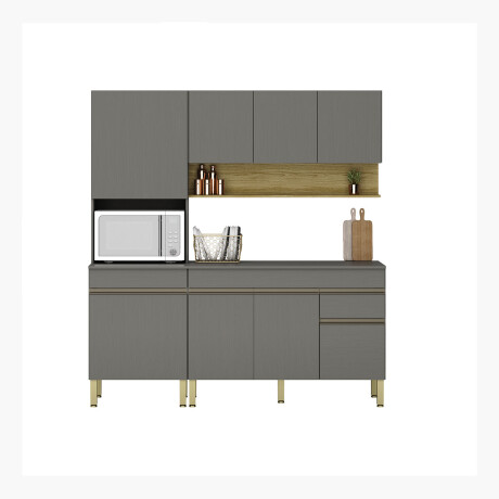 Modulos De Cocina Incluye 3 Modulos Y Mesada GAMAS DE GRIS