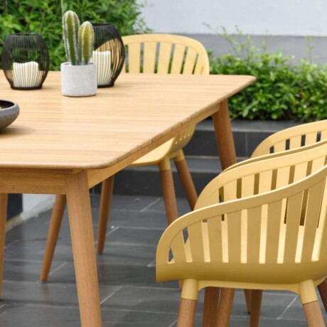 Mesa Rectangular De Jardín RUSTICO Nassau 160X90 CM Eucaliptus Mesa Rectangular De Jardín RUSTICO Nassau 160X90 CM Eucaliptus