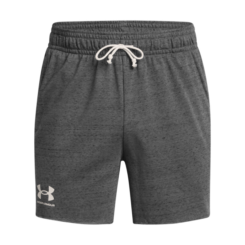 UA Rival Terry 6in Short-BRN GRY-025