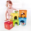 Bloques cubo apilables con animales PEPE friends HAPE Bloques cubo apilables con animales PEPE friends HAPE
