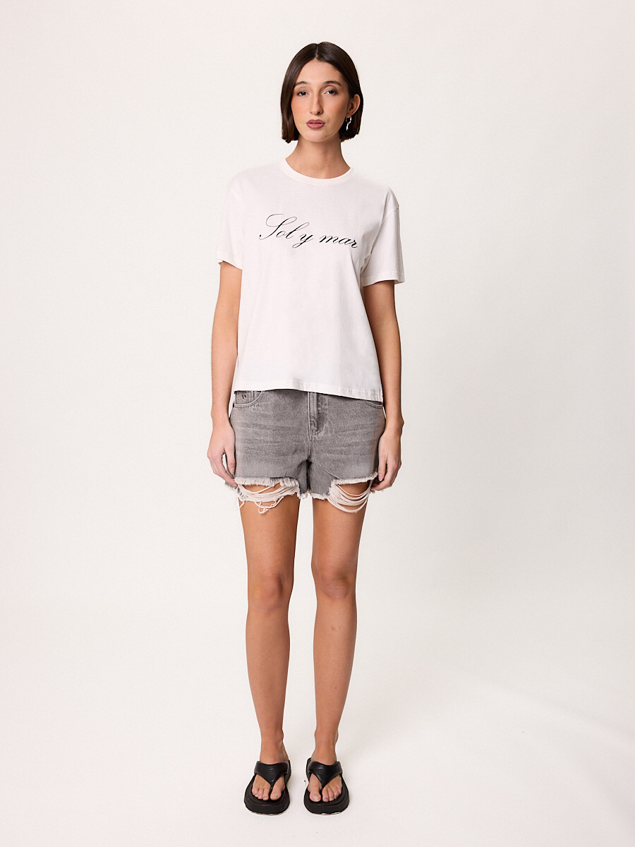 T-SHIRT M/C MARISOL DIXIE Blanco