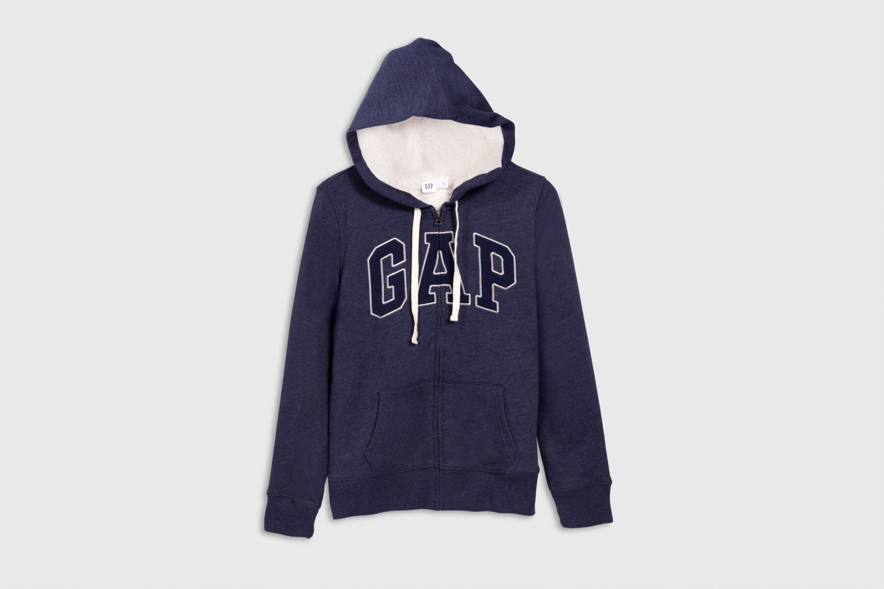 Canguro Con Corderito Logo Gap Mujer - Navy Heather 