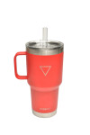 VASO HYDRATE CON PICO Y AGARRE 887ML ROJO