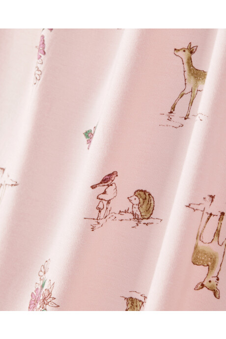 Pijama dos piezas de viscosa Ecovero, diseño bosque, línea Purelysoft Sin color