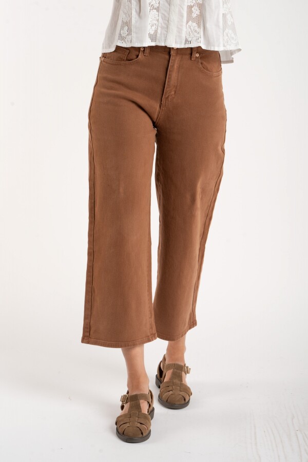 Jean Recto Lavado Chocolate