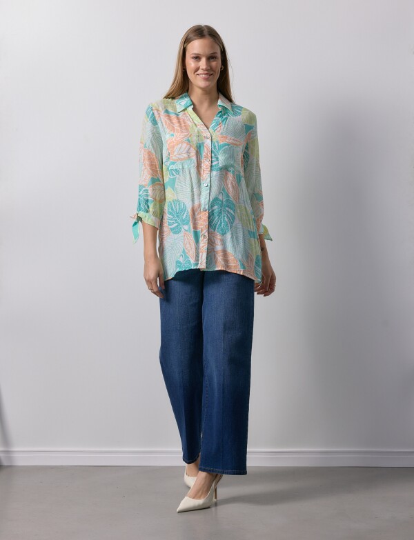Camisa Print MULTI/VERDE