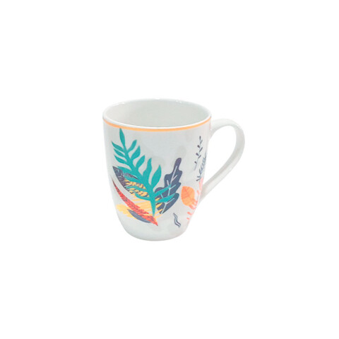 Taza de cerámica con diseño plantas 8.3x10.5cm Taza De Cerámica Con Diseño Plantas 8.3x10.5cm