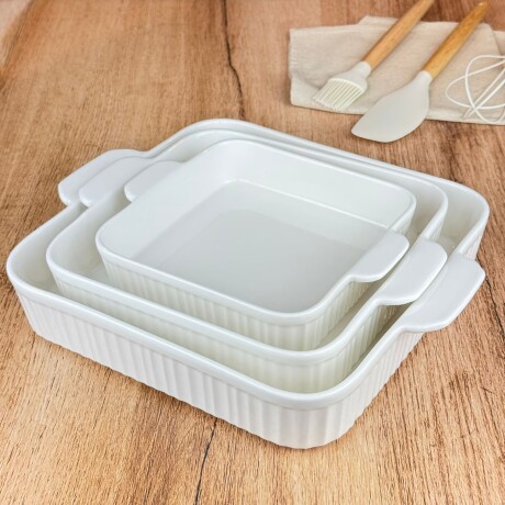 Fuente Cuadrada Para Servir De Cerámica 31cm x 25cm x 5cm Fuente Cuadrada Para Servir De Cerámica 31cm x 25cm x 5cm