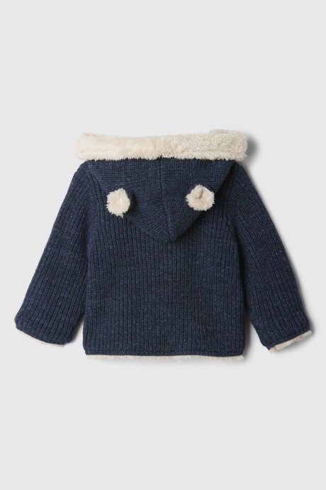Canguro Con Corderito Con Botones Bebé Blue Heather