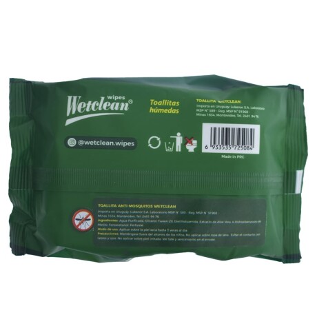 Wetclean Toallas Antimosquitos X 25 Wetclean Toallas Antimosquitos X 25