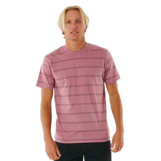 Remera MC Rip Curl Plain Stripe - Rosa Remera MC Rip Curl Plain Stripe - Rosa