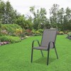 Silla de Patio Sling de Acero Gris Silla de Patio Sling de Acero Gris