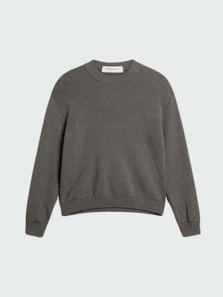 GOLDEN GOOSE - Buzo de Cuello Redondo con Logotipo en la Espalda Alta Automática