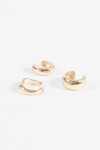 Set de tres earcuff shinny dorado