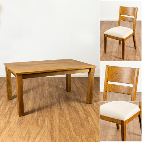 JUEGO DE COMEDOR XS07/6/SE - CRUDO 305530 (CD) Unica