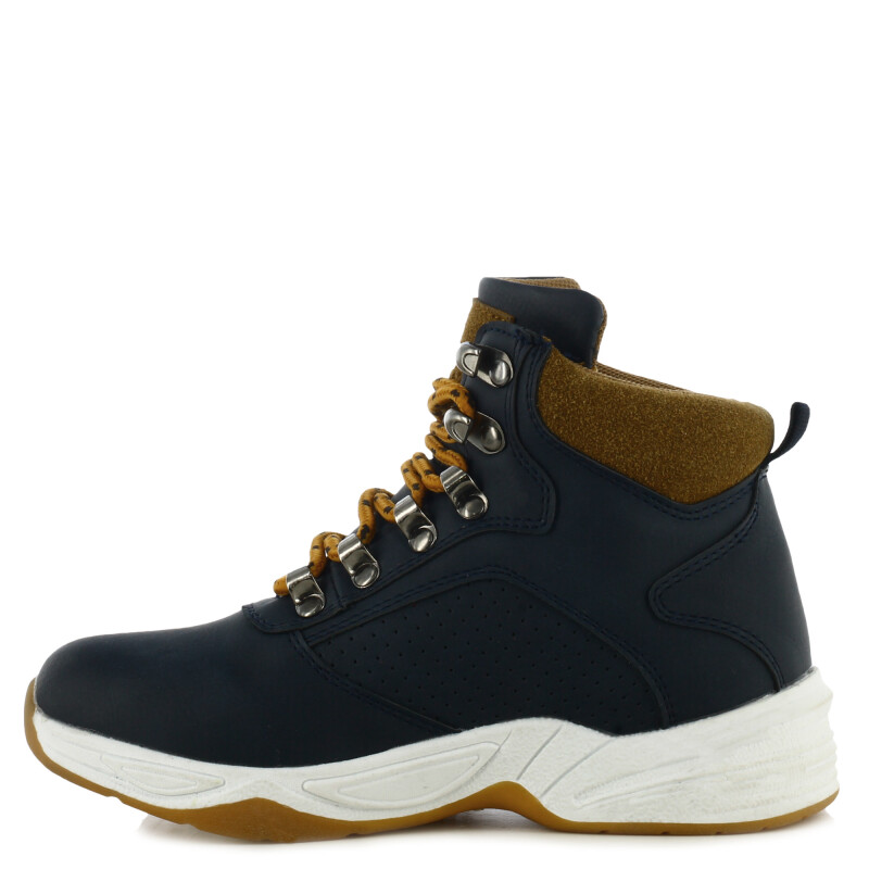 Bota de Niño Croco Kids LUSI acordonada Azul Marino