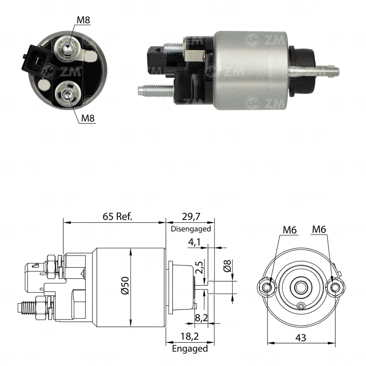 AUTOMATICO DE ARRANQUE BMW SERIE 1 SERIE 3 SERIE 5 2003- X1 X3 X5 DENSO ZM 