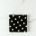 Servilleta 16x16 cm. paquete x 20 NEGRO LUNARES