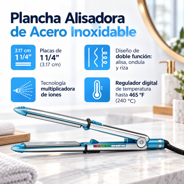 Plancha Alisadora Y Rizadora Babylisspro Optima Bnt3000tar PLANCHITA DE PELO BABYLISSPRO OPTIMA3000
